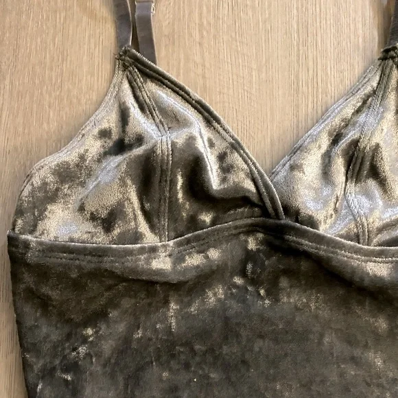 Forever 21 Gray Suede Bodysuit - Picture 2 of 5